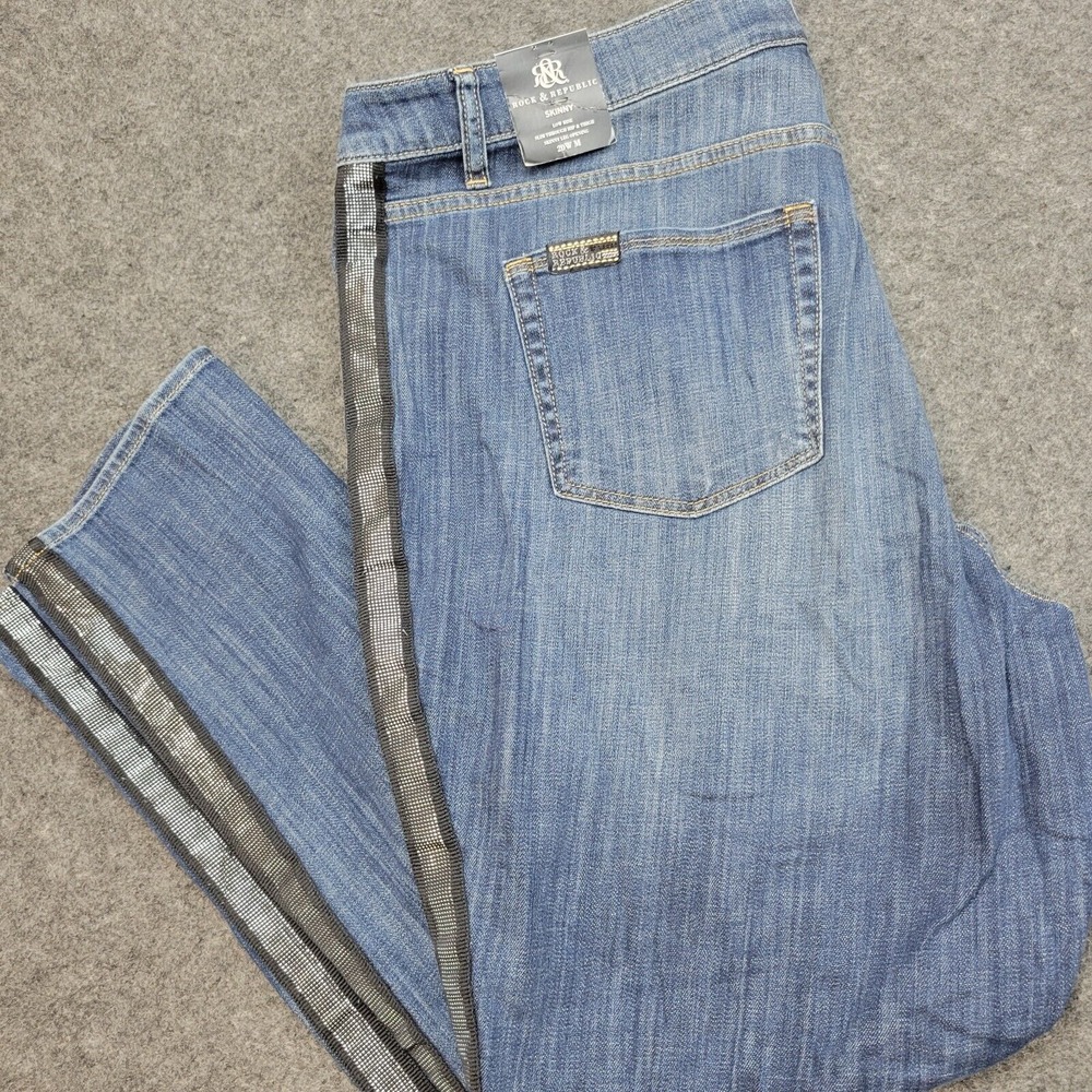 Rock and Republic Jeans Berlin With Reflective Racing Stripe